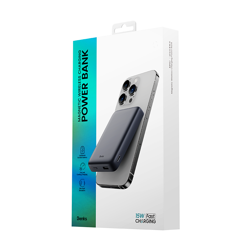 Power Bank 10000mAh Benks MagClap JuicePod – Charge Rapide et Portable à Tout Moment - Blanc — Benks · Smarty Paris 18e